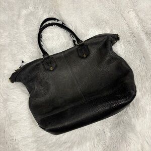 Madewell Berliner Black Pebbled Leather Shoulder Bag Satchel Purse